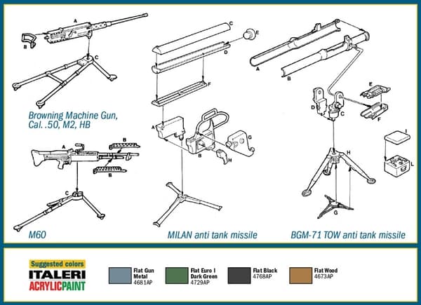 ITALERI 1:35 - Modern Light Weapons Set