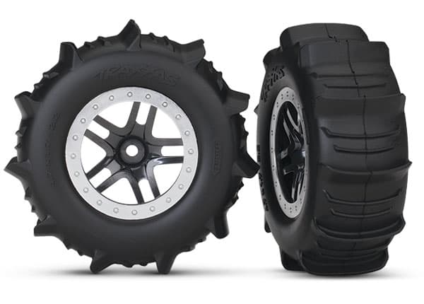 TRX-5891 Tires&Wheels Paddel/Split-Spoke 2.2/3(2)