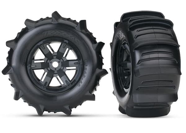 TRX-7773 Tires & Wheels Paddle X-Maxx (2)