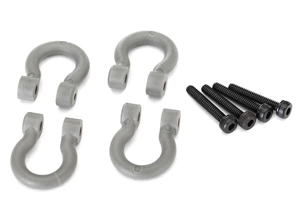 TRX-8234 Bumper D-Rings Grey (4)