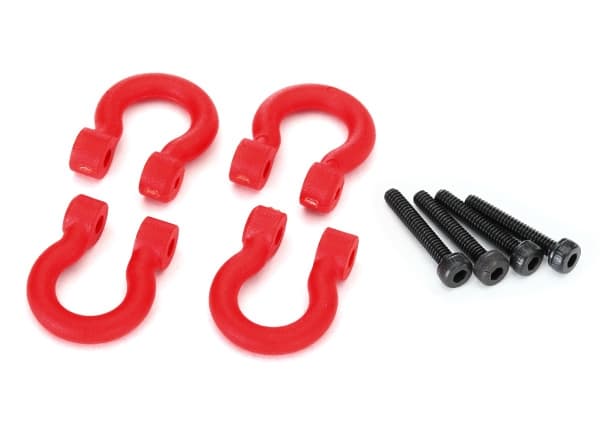 TRX-8234R Bumper D-Rings Red (4)