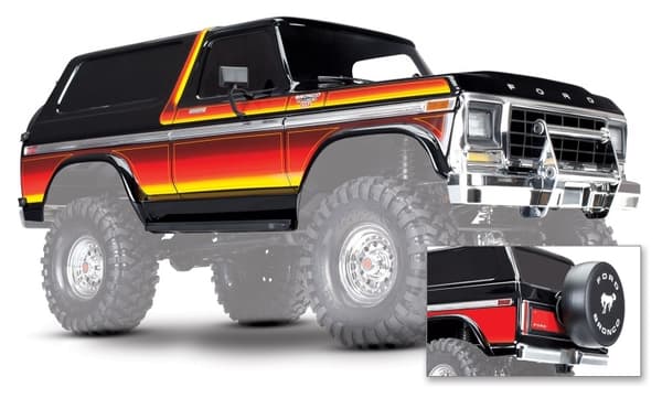 TRX-8010X Body Ford Bronco Set Black