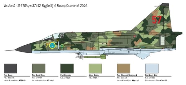 ITALERI 1:48 - Saab JA 37/AJ 37 Viggen