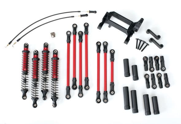 TRX-8140R Langarm Lift Kit TRX-4 rød komplet