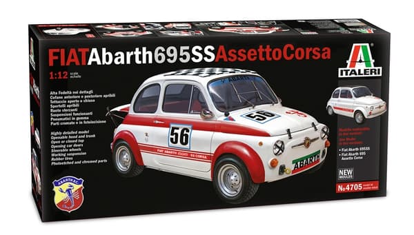 ITALERI 1:12 - Fiat Abarth 695SS/Assetto Corsa