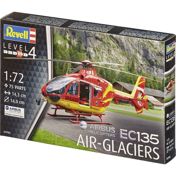 Revell 04986 Airbus EC-135 Air-Glaciers Helikopter byggsats 1:72
