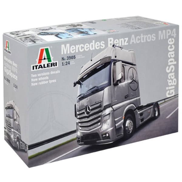 Italeri 510003905 Mercedes Benz Actros MP4 Gigaspace Lastbilsmodell byggsats 1:24