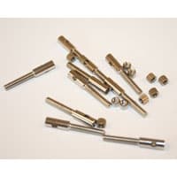 Linkfeste stål M3 for 3mm karbonstang 10st 033187