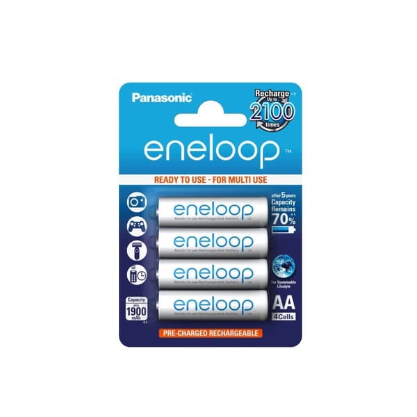 Panasonic Eneloop AA 4stk oppladbare