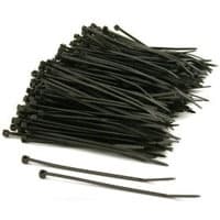 Strips / Slips 142x3.6mm Sort 100stk