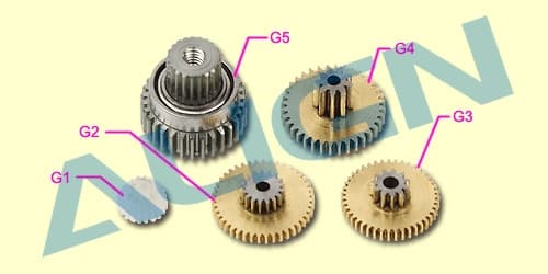 HSP42501T DS425M Servo Gear Set