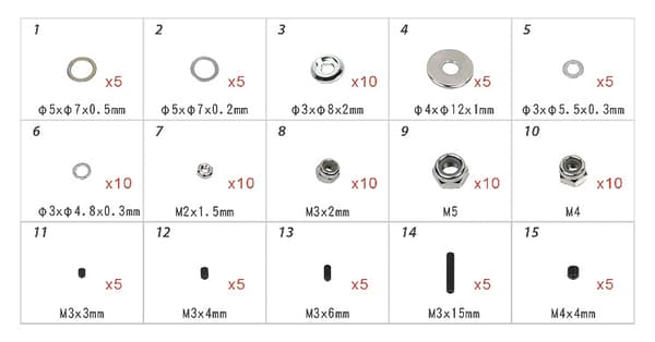 H70109T T-REX 550-700 Hardware Bag