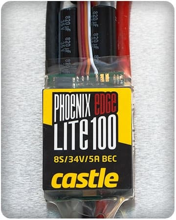 CC Phoenix EDGE LITE 100 - 34V / 100A ESC w.5A BEC