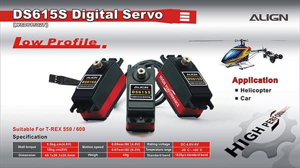 Align DS615S Digital Servo 10 kg / 0.07s Lav profi