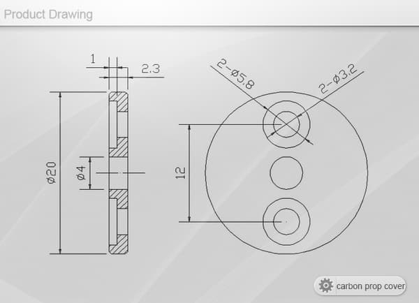 T-Motor CPC002 prop adapter for U3,U5,U7, 1set