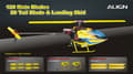 Miniatyrbilde 2 av 2: HQ0203CT Tail blade for T-Rex 150. 4pcs Yellow