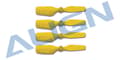 Miniatyrbilde 1 av 2: HQ0203CT Tail blade for T-Rex 150. 4pcs Yellow