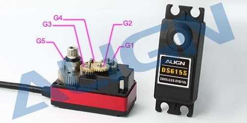 HSP61503T Align DS615S Servo Gear Set