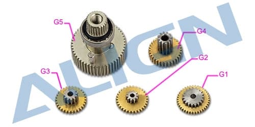 HSP61503T Align DS615S Servo Gear Set