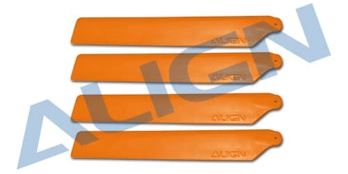HD123ET 120 Main blades for T-Rex 150. Orange