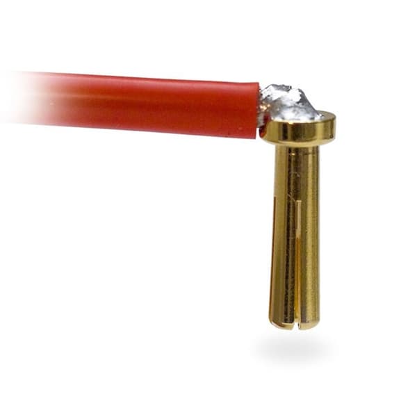 Amass 4.0mm guldkontakter - 10x manliga kontakter