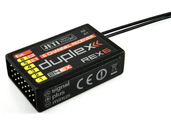 Jeti Duplex 2.4GHz REX  6 Mottaker 6ch