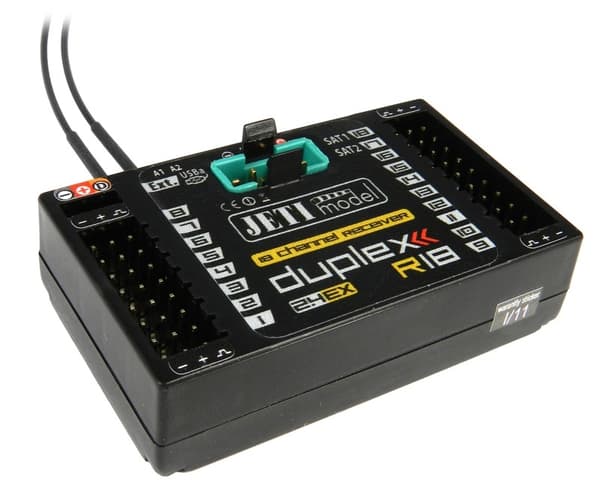 Jeti Duplex 2.4GHz R18 EX Mottaker 18ch + Rsat2