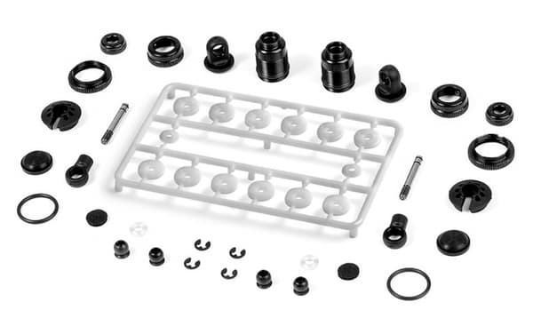XR-308307-K T4 Alu Shock Absorber Set Black (2)