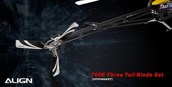 H70T008XXT 700E/800E Three-Blade Tail Set