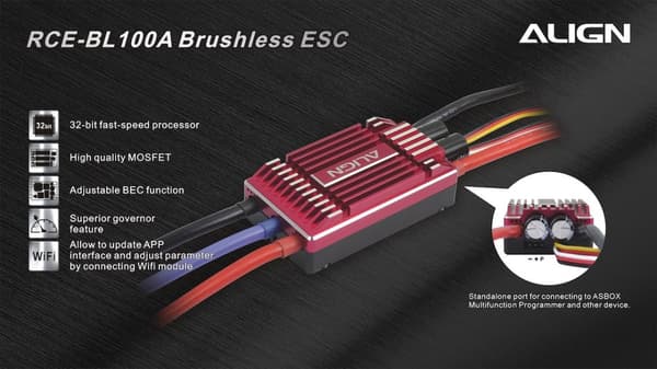 Align 100A ESC 3-6S inkl. BEC