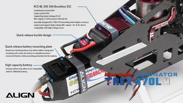 Align T-Rex 470LM Dominator 6S Super Combo