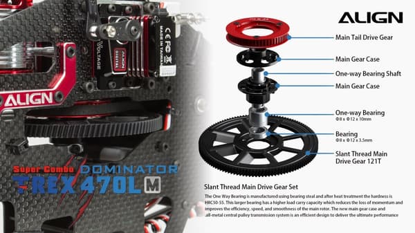 Align T-Rex 470LM Dominator 6S Super Combo