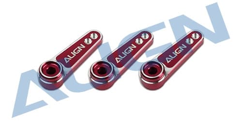 HSP61015QRT D6FF Metal Servo Horn (M2.5) - Rød (3)