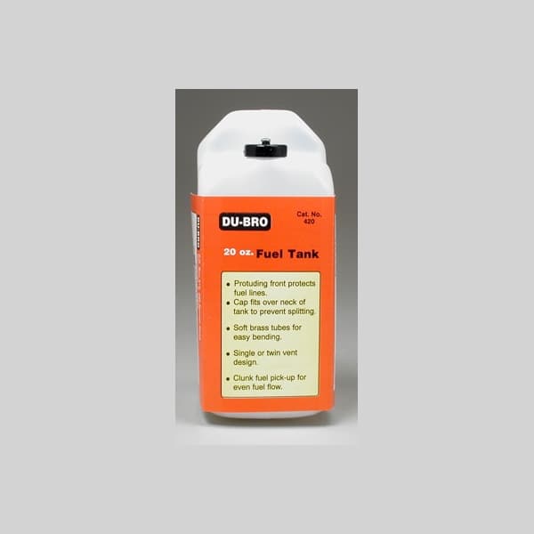 DB420 Dubro Tank 600cc 20oz 178x64x78mm