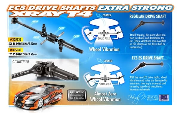 XR-305333 ECS ES (Extra Strong) Drive Shaft 50mm