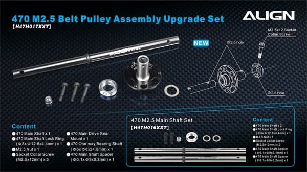 H47H017XXT 470L Belt Pulley Assembly Upgrade Set
