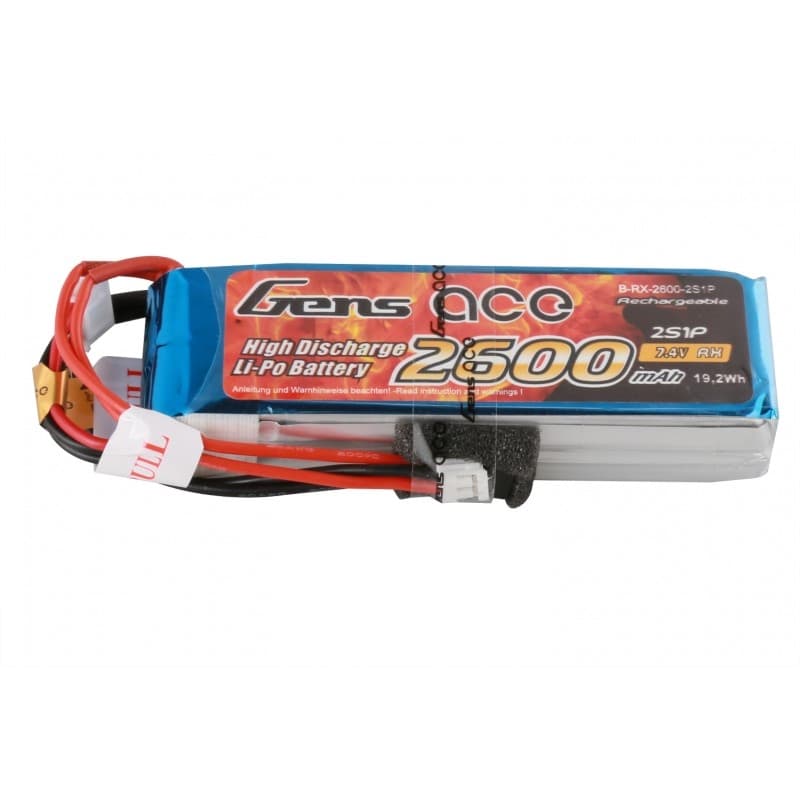 7.4V 2600 mAh LiPo transmitter Gens Ace