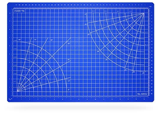 Excel skärmatta 457 x 305 mm blå