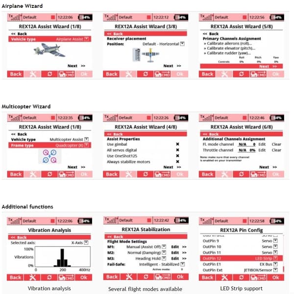 Jeti Duplex 2.4 GHz REX 6 Assistmottagare 6ch