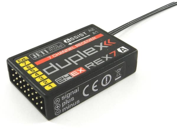 Jeti Duplex 2.4GHz REX 7 Assist Mottaker 7ch