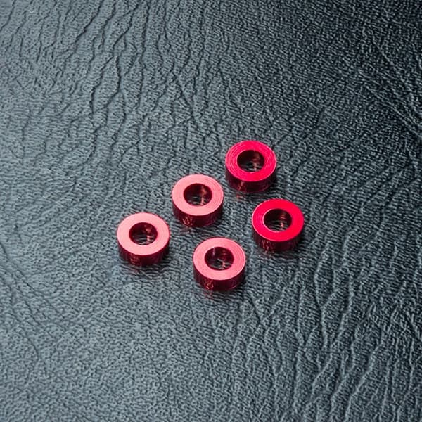 MST-820027R Alum. spacer 3X5.5X2.0 red (5)