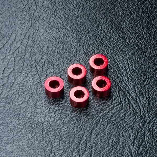 MST-820028R Alum. spacer 3X5.5X3.0 red (5)