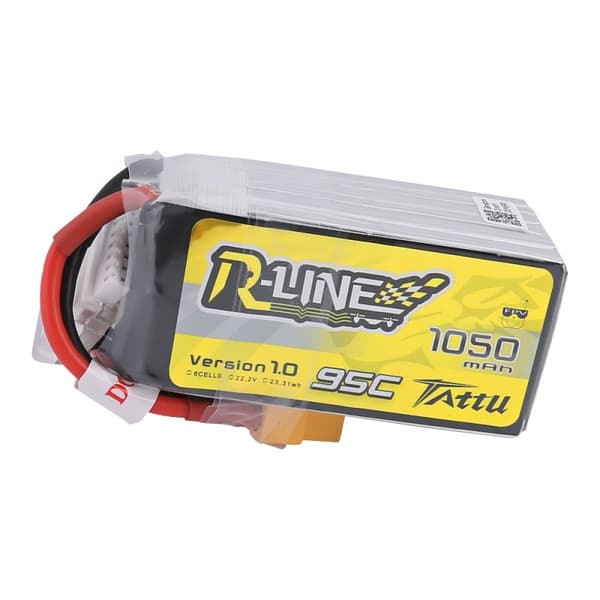 6s  1050mAh - 95C - Gens Ace Tattu R-Line XT60