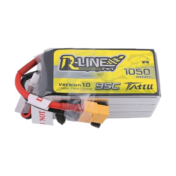 6s  1050mAh - 95C - Gens Ace Tattu R-Line XT60