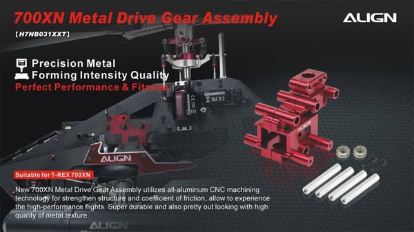 H7NB031XXT 700XN Metal Drive Gear Assembly