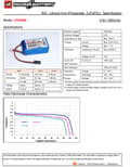 Miniatyrbild 2 av 2: 6.6V 1600mAh - 3C - Vapex LiFe Cube