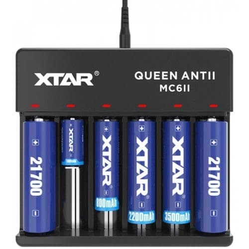 XTAR MC6II 0.5Ax6 Li-Ion Lader 220V