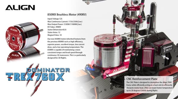Align T-Rex 760X Dominator Top Combo