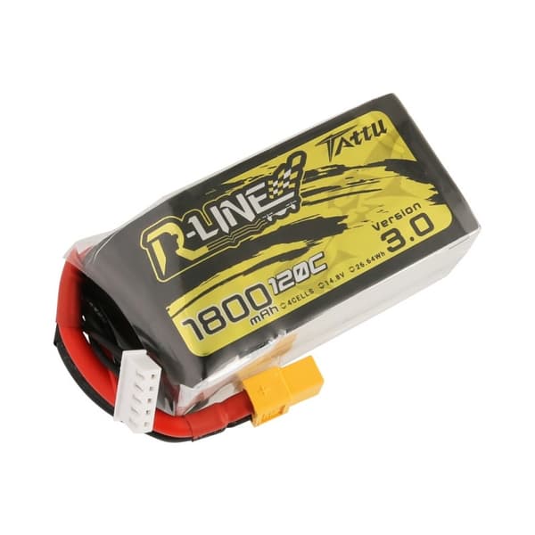 4s  1800mAh -120C- Gens Ace Tattu R-line 3.0 XT60