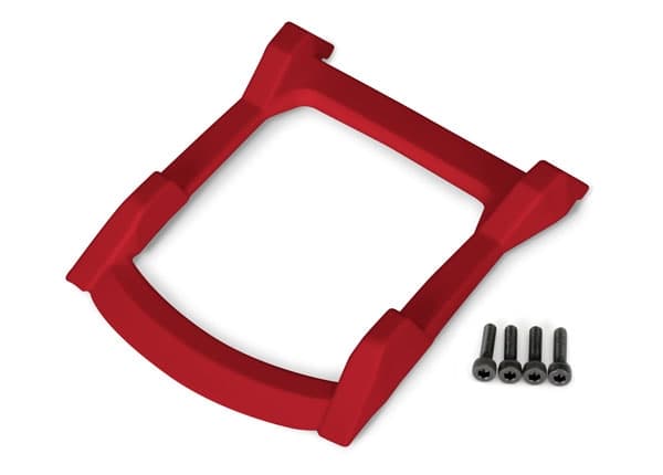 TRX-6728R Body Skid Plate Roof Red Rustler 4x4